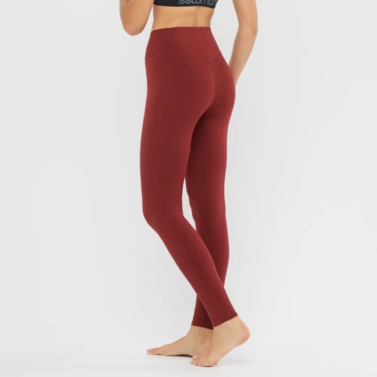 Calça Legging Salomon Cross Multi 28'' Feminino Vermelhas | PT P57120